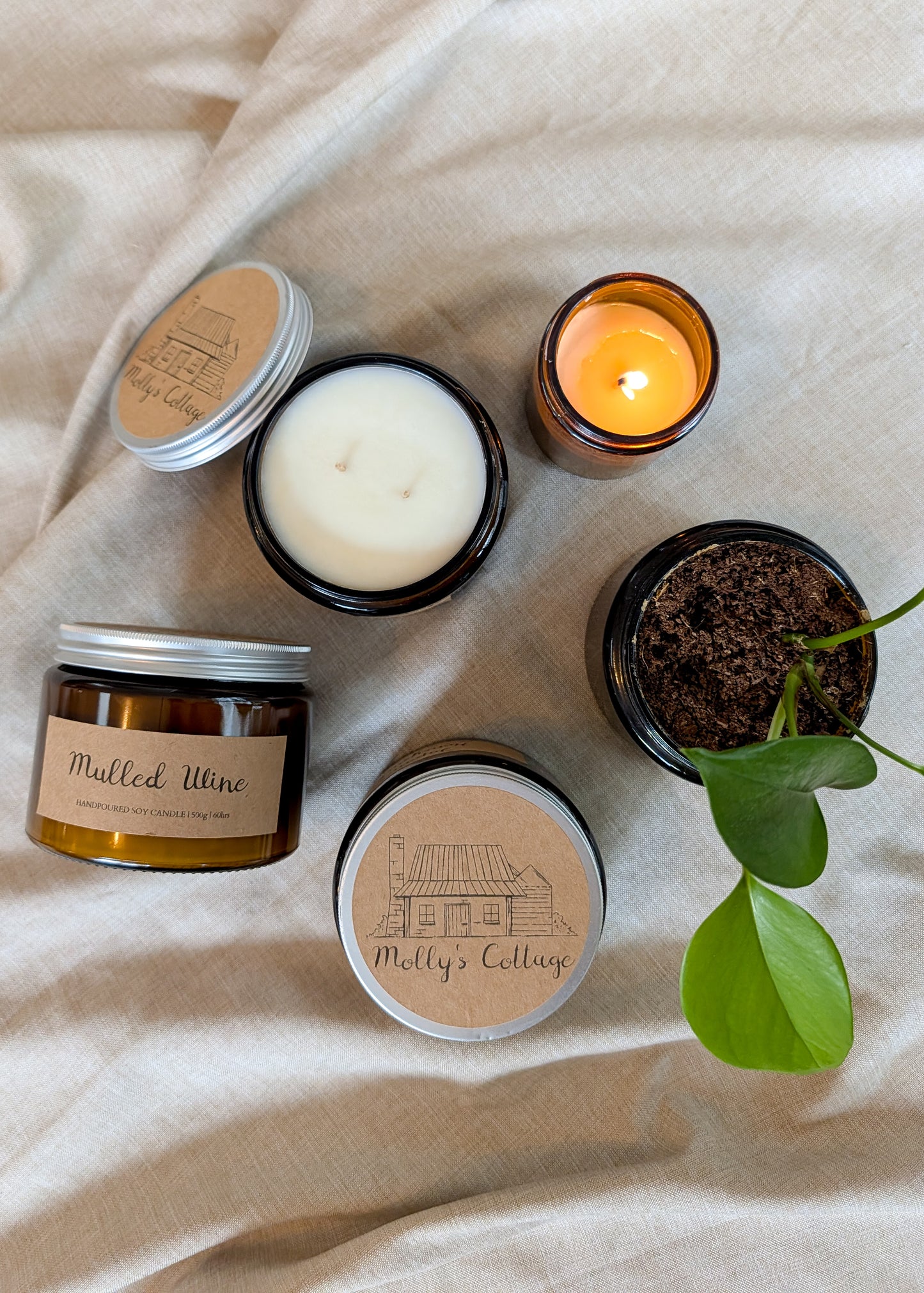 Double Wick Handpoured Soy Candle 500g