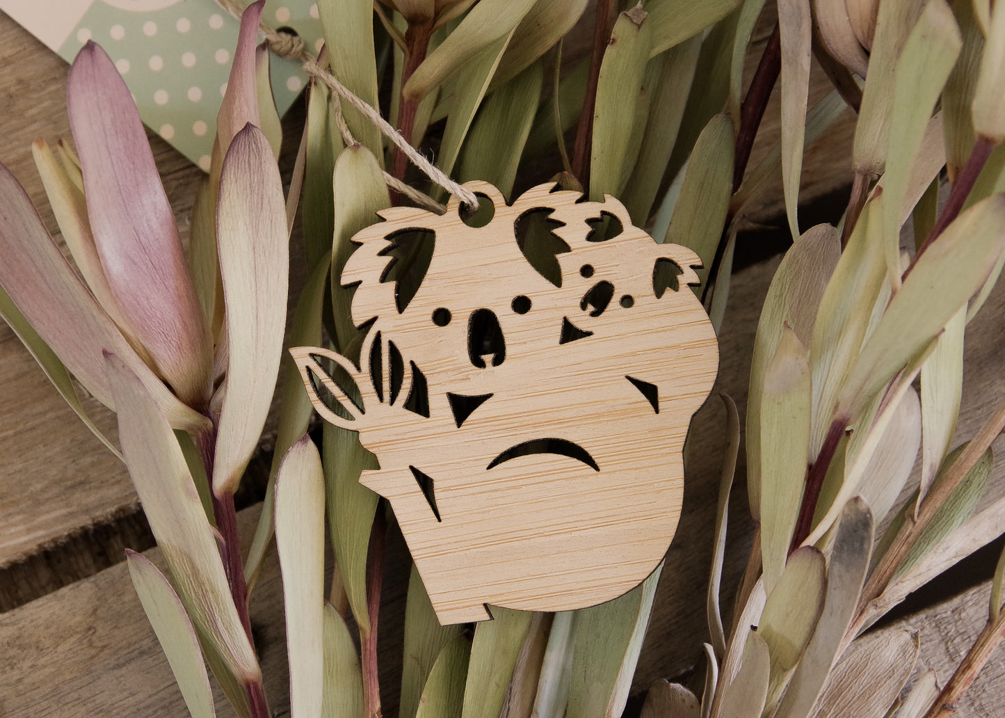 Earth Greetings Mini Bamboo Ornament