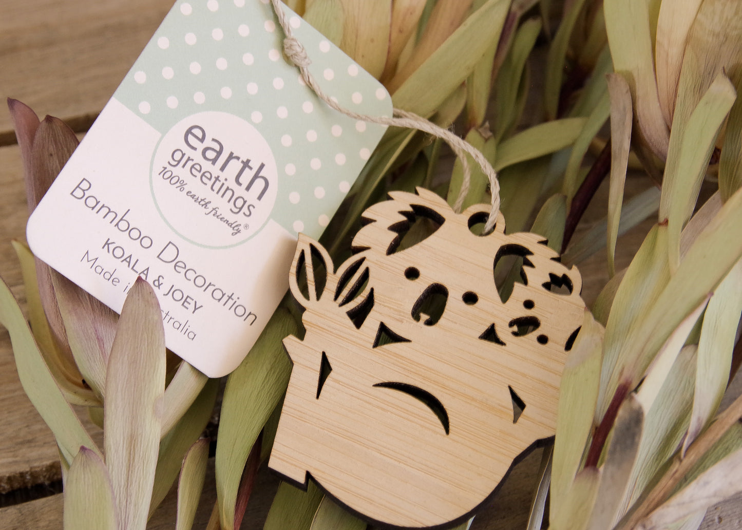 Earth Greetings Mini Bamboo Ornament